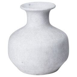 Wyld Haus Terra Squat Stoneware Textured Ceramic Vase, Stone Grey, 260 X 240 mm - thumbnail 2