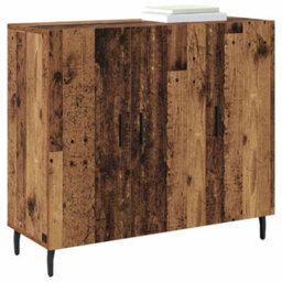 Berkfield Sideboard Brown 90 X 34 X 80 Cm Engineered Wood - thumbnail 3