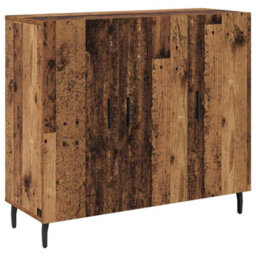 Berkfield Sideboard Brown 90 X 34 X 80 Cm Engineered Wood - thumbnail 2