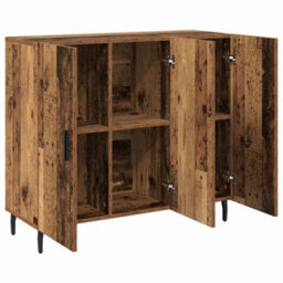 Berkfield Sideboard Brown 90 X 34 X 80 Cm Engineered Wood - thumbnail 5