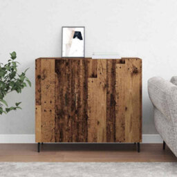Berkfield Sideboard Brown 90 X 34 X 80 Cm Engineered Wood - thumbnail 4