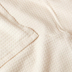 Homescapes Organic Cotton Waffle Blanket/ Throw Natural, 280 X 230 Cm - thumbnail 5