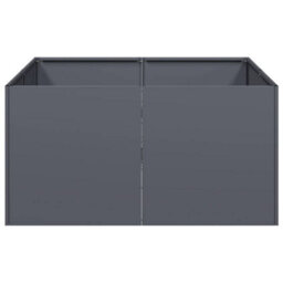 Berkfield Modern Planter Anthracite 80X80X40 Cm Cold-Rolled Steel - thumbnail 4