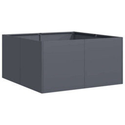 Berkfield Modern Planter Anthracite 80X80X40 Cm Cold-Rolled Steel - thumbnail 1