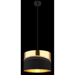 Luminosa Lighting Luminosa Or Cylindrical Pendant Ceiling Light Matt Black 1X E27 - thumbnail 4