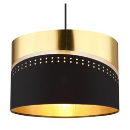 Luminosa Lighting Luminosa Or Cylindrical Pendant Ceiling Light Matt Black 1X E27 - thumbnail 3