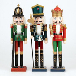 Shatchi 30Cm Musical Animated Wooden Nutcrackers Soldiers Christmas Ornament Any One - thumbnail 2
