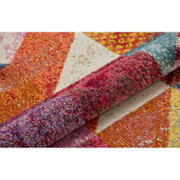 Multi Easy To Clean Geometric Modern Rug For Dining Room-120Cm X 170Cm - thumbnail 3