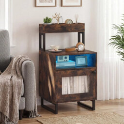 Nightstand Modern End Table With Top Tray - thumbnail 6