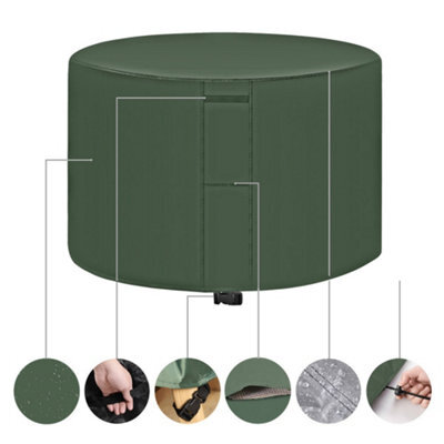 Green Garden Tablecloth - 142 X 68 Cm, Waterproof Cover For Furniture, Protection Outdoor Table And Chairs - image 1