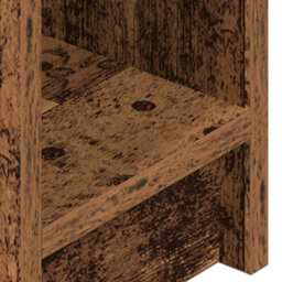 Berkfield Bedside Cabinet With Drawer Old Wood 20X36X60 Cm - thumbnail 9