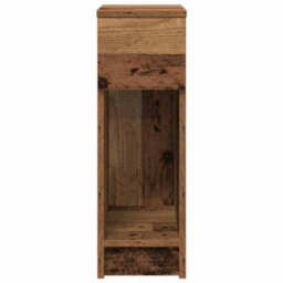 Berkfield Bedside Cabinet With Drawer Old Wood 20X36X60 Cm - thumbnail 4