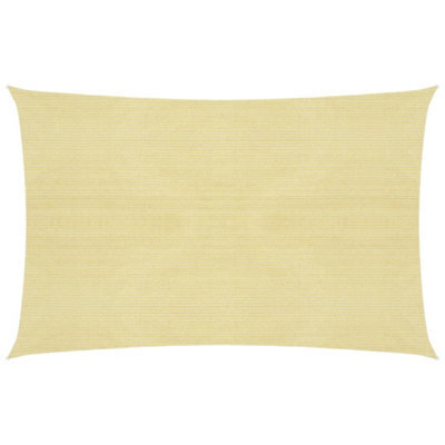 Berkfield Sunshade Sail 160 G/m2 Beige 3X4.5 M Hdpe - image 1