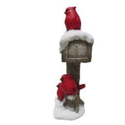SecureFix Direct Three Birds Postbox Christmas Figurine (Xmas Decoration Ornament Figure) - thumbnail 4