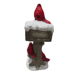 SecureFix Direct Three Birds Postbox Christmas Figurine (Xmas Decoration Ornament Figure) - thumbnail 5