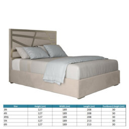 Cloudrest Upholstered Soft Velvet Metal Designer Bed Frame - thumbnail 5
