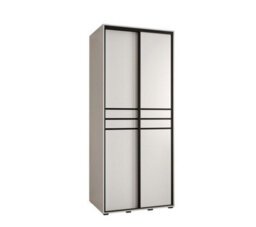 Arte Crisp White Sliding Door Wardrobe H2050mm W1000mm D600mm - Minimalist Design For Versatile Storage - thumbnail 1