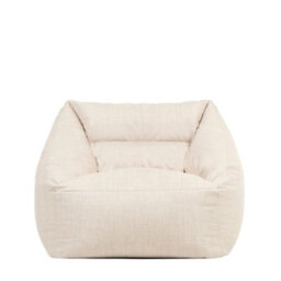 icon Natalia Outdoor Woven Adults Bean Bag Armchair, Ready Filled Large Beanbag Natural Beige - thumbnail 3