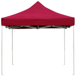 Walplus Professional Folding Party Tent Garden Gazebo Canopy Aluminium 4.5X3 M Wine Red - thumbnail 4
