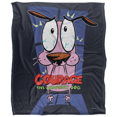 Courage The Cowardly Dog Silky Window Supersoft Blanket Multicoloured (152Cm X 127Cm) - image 1