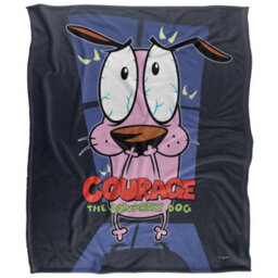 Courage The Cowardly Dog Silky Window Supersoft Blanket Multicoloured (152Cm X 127Cm) - thumbnail 1