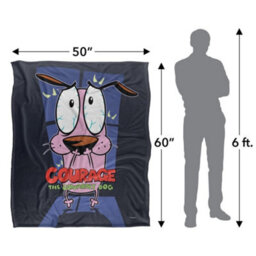 Courage The Cowardly Dog Silky Window Supersoft Blanket Multicoloured (152Cm X 127Cm) - thumbnail 5