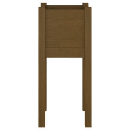 Berkfield Durable Garden Planter Honey Brown 31X31X70 Cm Solid Pinewood - thumbnail 4