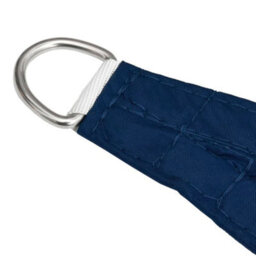 Berkfield Sunshade Sail Oxford Fabric Square 6X6 M Blue - thumbnail 4