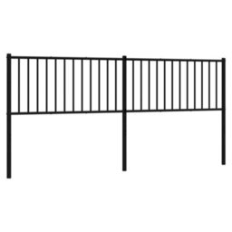 Berkfield Metal Headboard Black 193 Cm - thumbnail 2