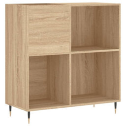 Walplus Record Cabinet Sonoma Oak 84.5X38X89 Cm Engineered Wood - thumbnail 2