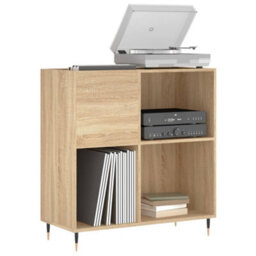 Walplus Record Cabinet Sonoma Oak 84.5X38X89 Cm Engineered Wood - thumbnail 3