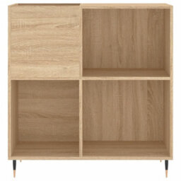 Walplus Record Cabinet Sonoma Oak 84.5X38X89 Cm Engineered Wood - thumbnail 4