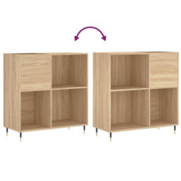 Walplus Record Cabinet Sonoma Oak 84.5X38X89 Cm Engineered Wood - thumbnail 7