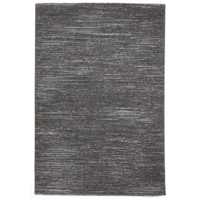 Charcoal Optical 3D Washable Modern Abstract Dining Room Bedroom & Living Room Rug-120Cm X 170Cm - image 1