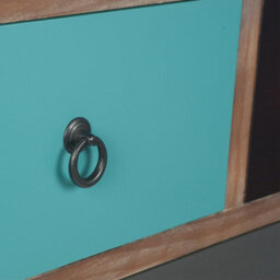 Pacific Lifestyle Blue Multicoloured Wood 4 Drawer Unit - thumbnail 4