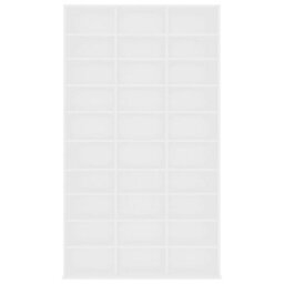Berkfield Cd Cabinet White 102X16X177.5 Cm Engineered Wood - thumbnail 4