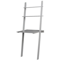 Urbn-Living Urbnliving Height 156Cm Ladder Desk 2 Shelf Grey Wooden Computer Table - thumbnail 3