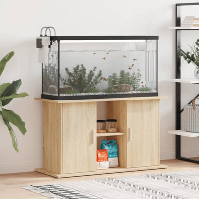 Walplus Sonoma Oak Aquarium Stand 101X41X58 Cm Engineered Wood - Fish Tank Cabinet - image 1