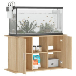 Walplus Sonoma Oak Aquarium Stand 101X41X58 Cm Engineered Wood - Fish Tank Cabinet - thumbnail 4