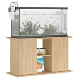 Walplus Sonoma Oak Aquarium Stand 101X41X58 Cm Engineered Wood - Fish Tank Cabinet - thumbnail 3