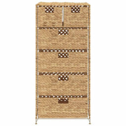 Vidaxl Storage Unit With 6 Baskets 47X37X100 Cm Water Hyacinth - thumbnail 5