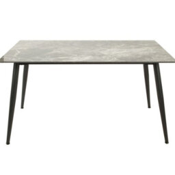 Urbn-Living Urbnliving 120Cm Width Armani Grey Modern 4 Seater Ceramic Square Shape Top Kitchen & Dining Room Table - thumbnail 3