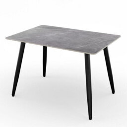 Urbn-Living Urbnliving 120Cm Width Armani Grey Modern 4 Seater Ceramic Square Shape Top Kitchen & Dining Room Table - thumbnail 6