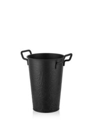 Rozi Black Vase - 30 Cm (H) X 29 Cm (W) X 22 Cm (D) - thumbnail 1