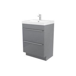 GoodHome Imandra Grey Freestanding Vanity Unit & Basin Set - Includes Mila Basin (W)604mm - thumbnail 1