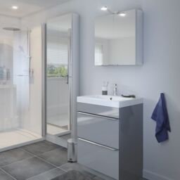 GoodHome Imandra Grey Freestanding Vanity Unit & Basin Set - Includes Mila Basin (W)604mm - thumbnail 6