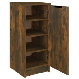 Vidaxl Shoe Cabinet Smoked Oak 30X35X70 Cm Engineered Wood - thumbnail 6