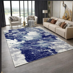 Modern Abstract Marble Effect Living Room Area Rug Rectangular Soft Short Pile Carpet For Bedroom Dining Room 200X290 Cm - thumbnail 5