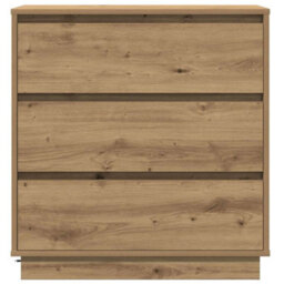 Berkfield Modern Bedside Cabinet With Led Artisan Oak 71X34,5X75 Cm Engineered Wood - thumbnail 8
