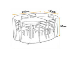 Sahara Outdoor Furniture Cover - 6 Seater Oval - thumbnail 2